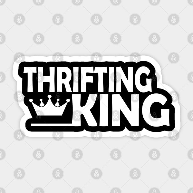 Thrifting King Sticker by KC Happy Shop